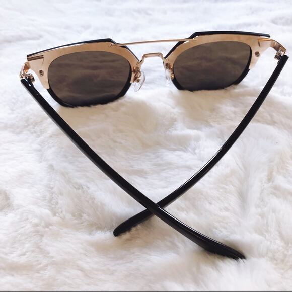 Margo Blue & Black Brow Bar Sunglasses - Picture 9 of 10